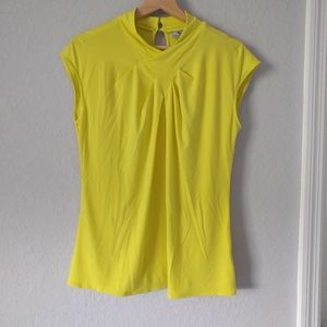 Worthington Lemon Yellow Sleeveless Top